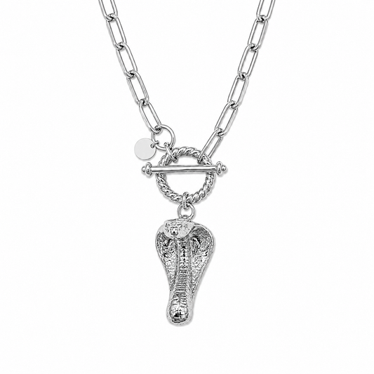 Cobra Collar Broche Al Frente