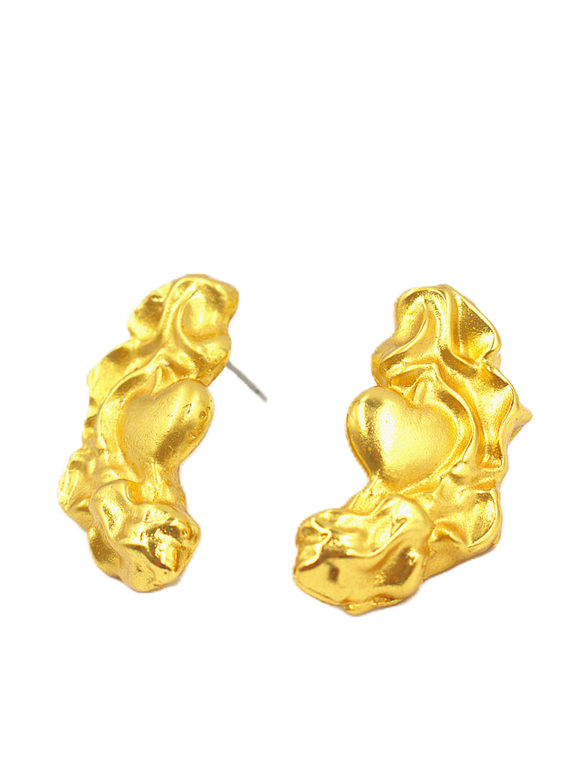 Ecos de Arena Aretes Dorados Ecos de Arena Aretes Dorados