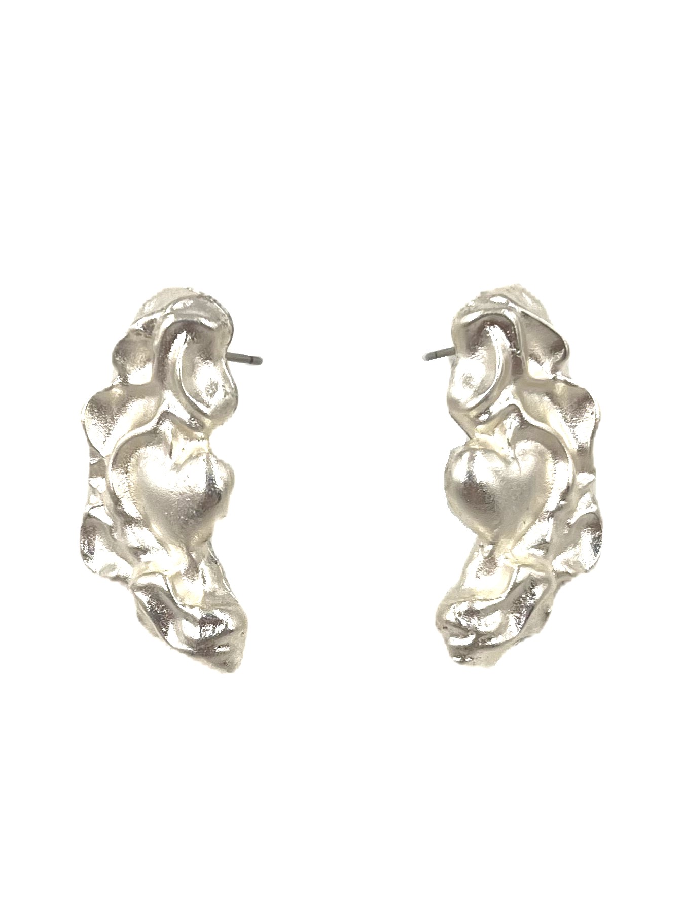 Ecos de Arena Aretes Plateados